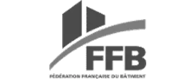 Logo FFB (Fédération Française du Bâtiment) en version horizontale