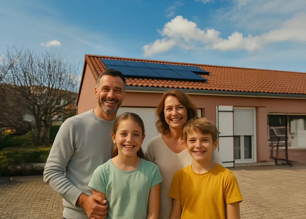 Illustration de l’autoconsommation énergétique en France, symbolisant son adoption croissante par les particuliers