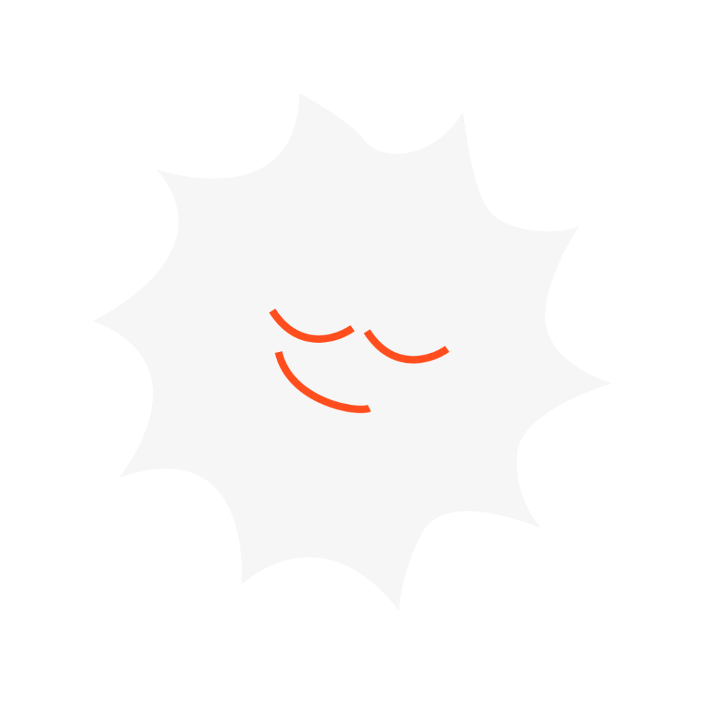 Illustration d’un soleil stylisé avec un visage souriant, fond transparent.