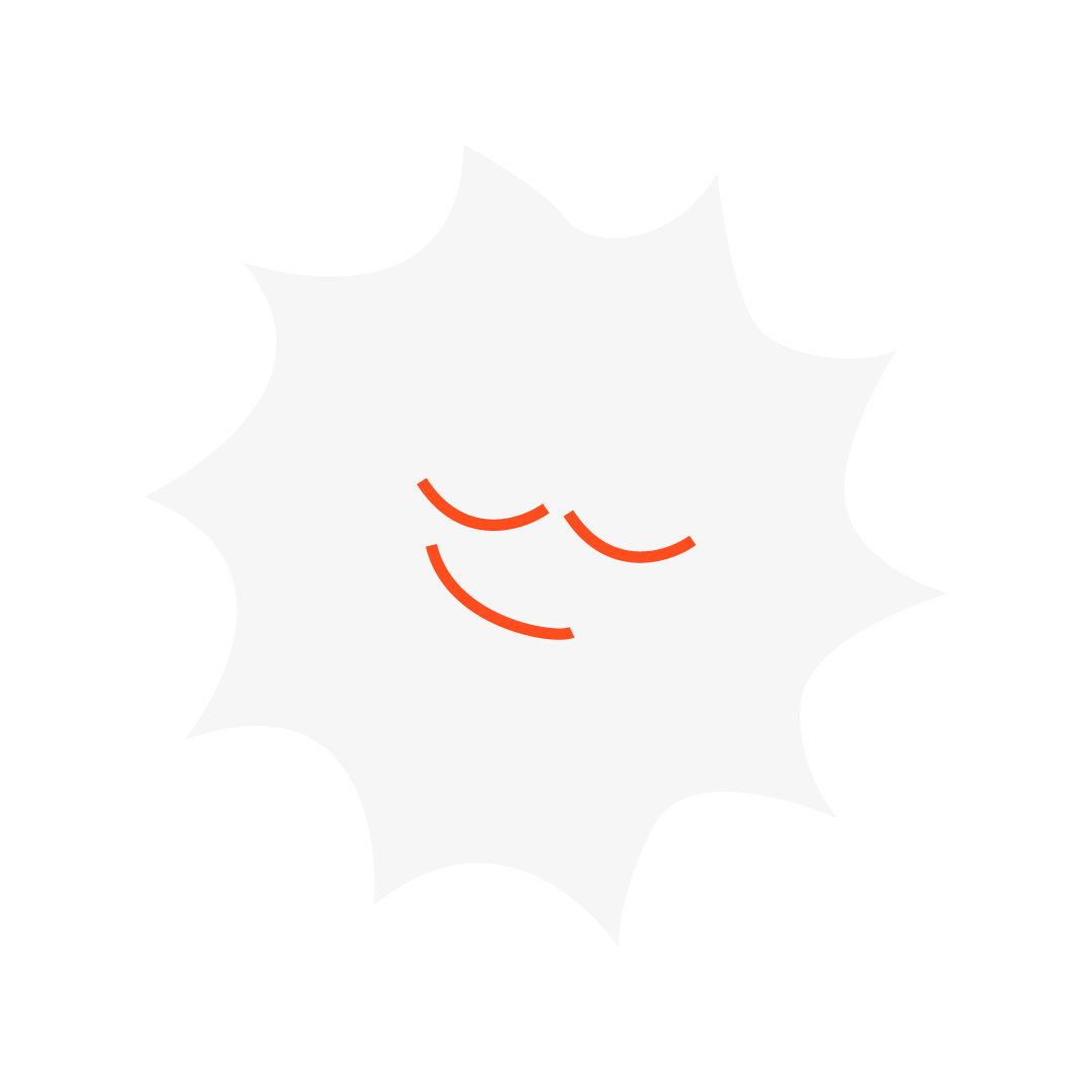 Illustration d’un soleil stylisé avec un visage souriant, fond transparent.