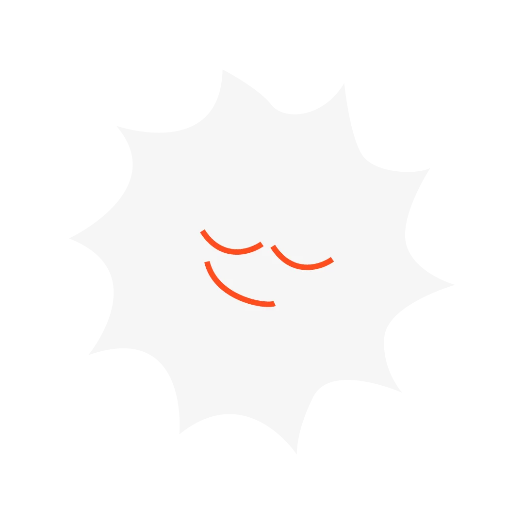 Illustration d’un soleil stylisé avec un visage souriant, fond transparent.