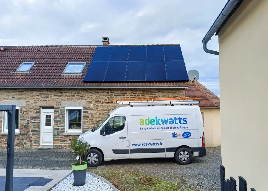 Installation de panneaux solaires 5 kWc à Champrepus (50800) par Adekwatts Ille-et-Vilaine