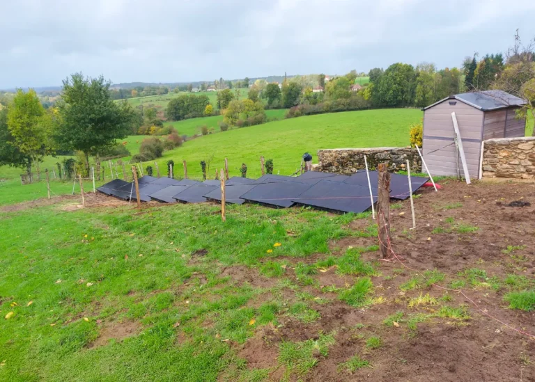 Installation de panneaux solaires 8 kWc à Arnac-Pompadour (19230) réalisée par Adekwatts Haute-Vienne