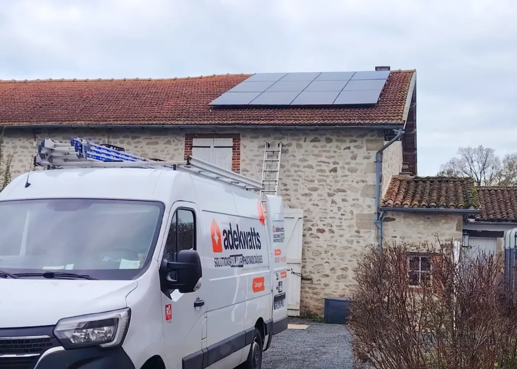 Installation photovoltaïque 6 kWc à Val-d’Oire-et-Gartempe (87320) par Adekwatts Haute-Vienne